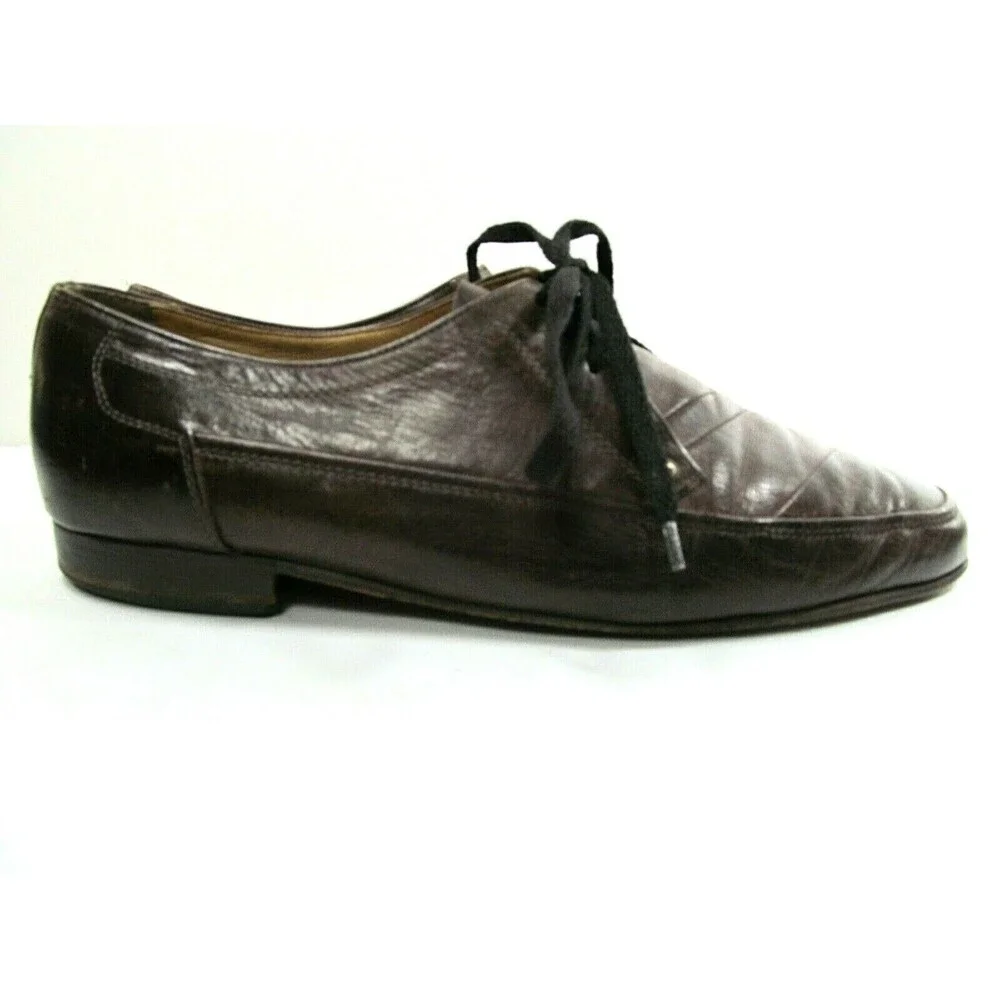 Gotthard Classic Lace Up Brown Leather Vintage Shoes Mens Size US 10